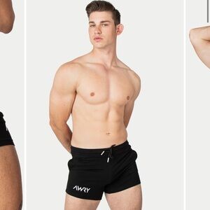 AWRY Black Men's gym Shorts